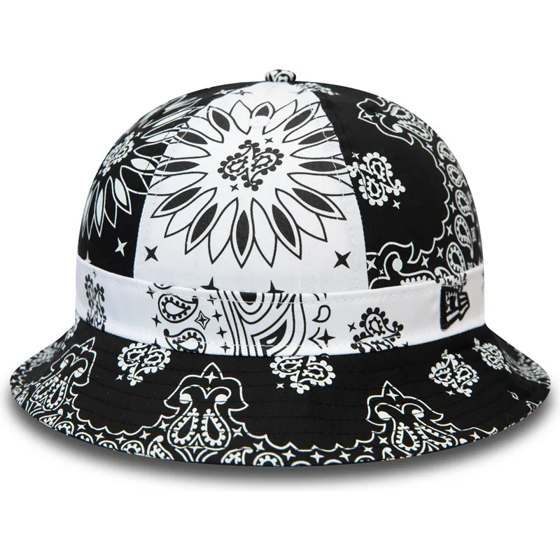 secchi-nero-dei-bucket-negro-y-blanco-paisley-explorer-di-new-era