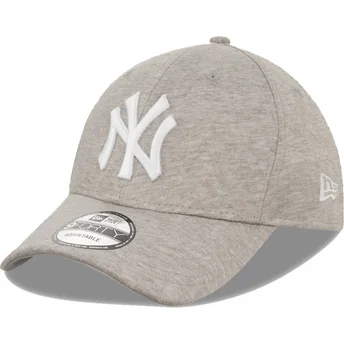cappellino-grigio-curvo-regolabile-9forty-jersey-dei-new-york-yankees-mlb-di-new-era