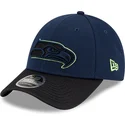 cappellino-curvo-blu-navy-e-nero-snapback-9forty-stretch-snap-sideline-road-dei-seattle-seahawks-nfl-di-new-era