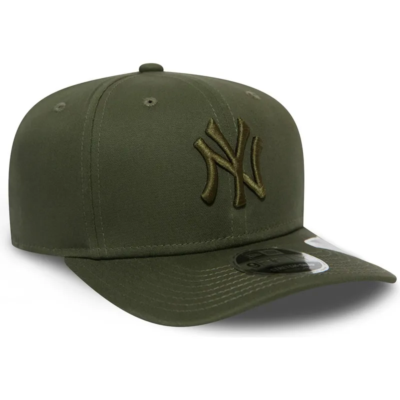 cappelli-curva-verde-snapback-9fifty-stretch-snap-league-essential-dei-new-york-yankees-mlb-di-new-era