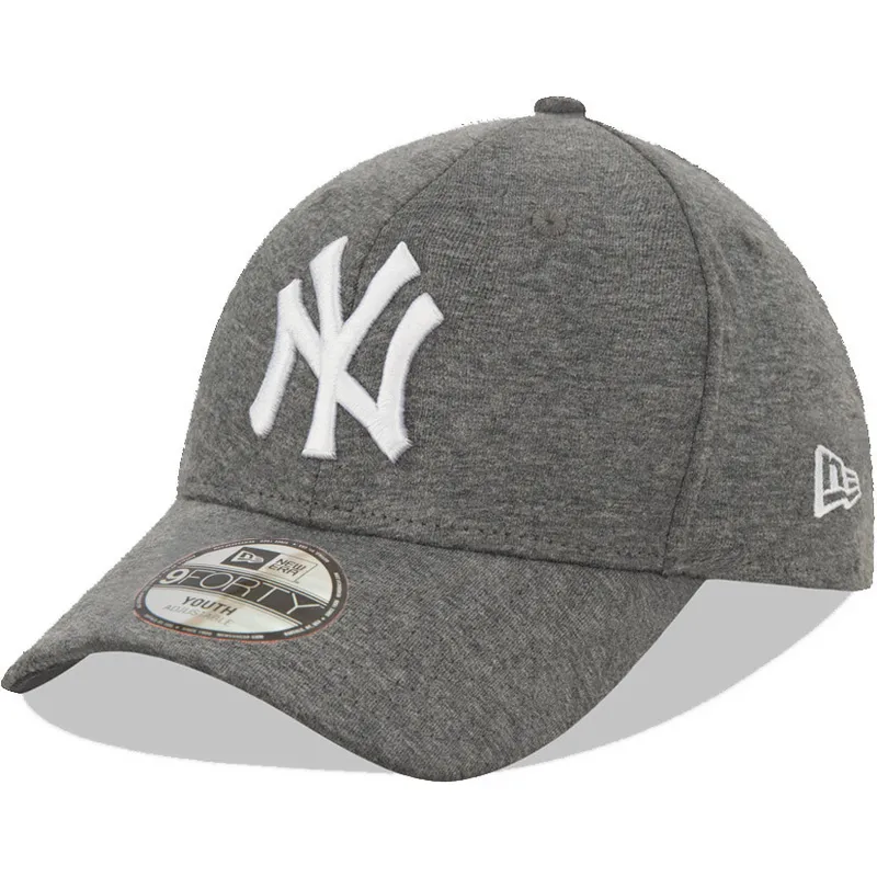 cappelli-curva-grigio-cinghia-regolabile-per-bambino-9forty-jersey-essential-dei-new-york-yankees-mlb-di-new-era