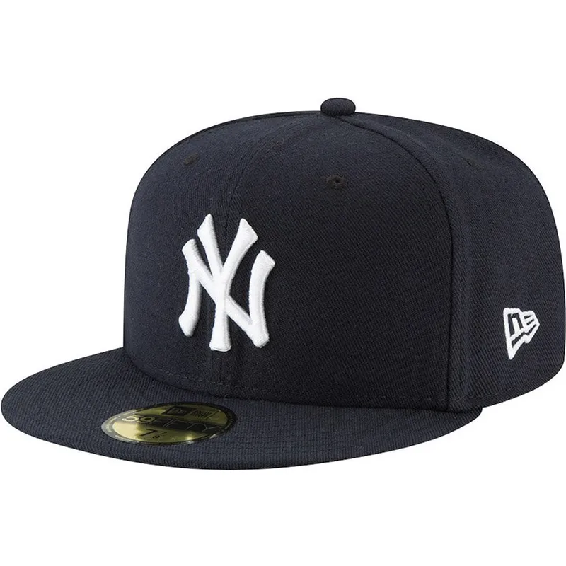 cappello-piatto-blu-marino-regolabile-59fifty-ac-perf-dei-new-york-yankees-mlb-di-new-era