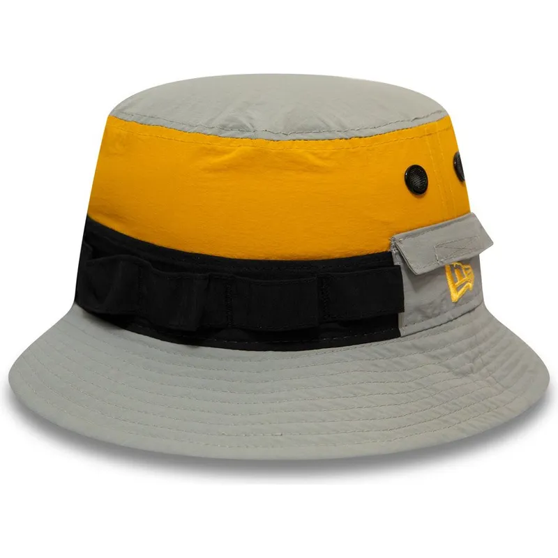 secchi-grigio-dei-bucket-gris-negro-y-amarillo-panelled-adventure-di-new-era