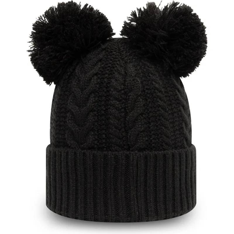 cappelli-pompon-nero-doble-knit-cuff-dei-new-york-yankees-mlb-di-new-era