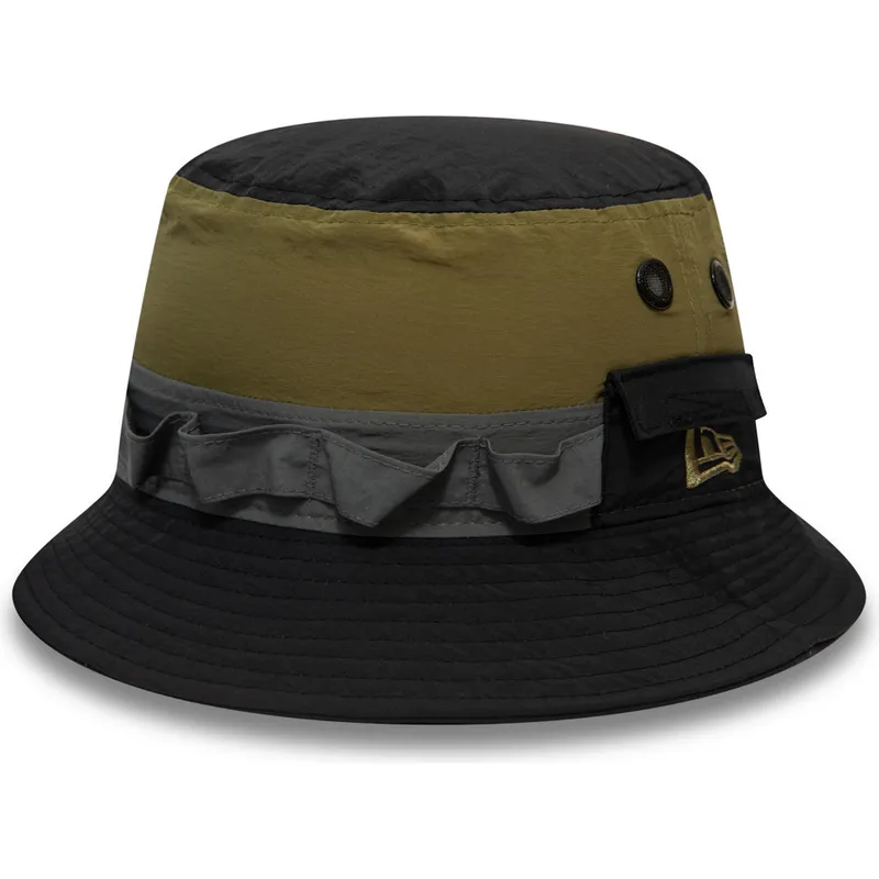 secchi-nero-dei-bucket-negro-y-verde-panelled-adventure-di-new-era