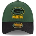 cappellino-curvo-verde-e-nero-snapback-9forty-stretch-snap-sideline-road-dei-green-bay-packers-nfl-di-new-era
