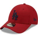 cappelli-curva-rosso-cinghia-regolabile-9forty-diamond-era-dei-los-angeles-dodgers-mlb-di-new-era