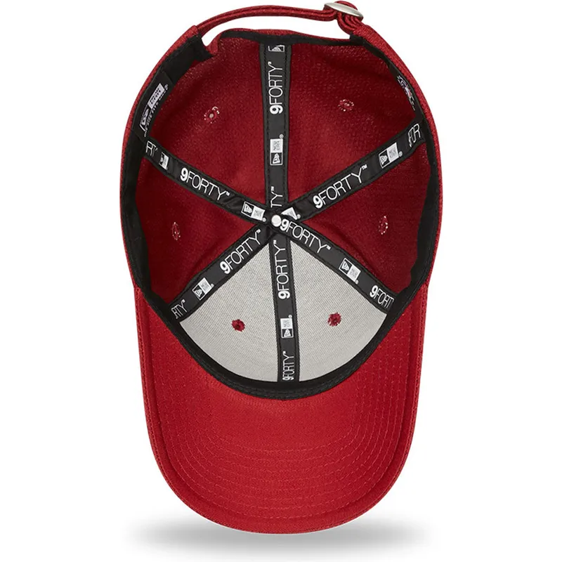 cappelli-curva-rosso-cinghia-regolabile-9forty-diamond-era-dei-los-angeles-dodgers-mlb-di-new-era