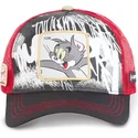 cappellino-trucker-nero-e-rosso-tom-tom2-looney-tunes-di-capslab