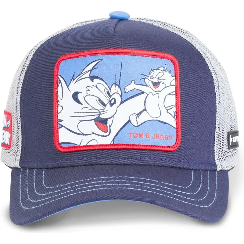 cappelli-curva-blu-marino-snapback-tom-e-jerry-looney-tunes-di-capslab cappelli-curva-blu-marino-snapback-tom-e-jerry-looney-tunes-di-capslab
