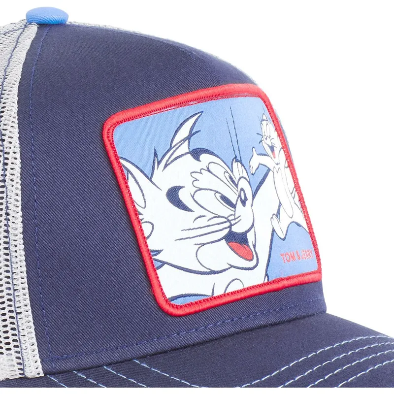 cappelli-curva-blu-marino-snapback-tom-e-jerry-looney-tunes-di-capslab cappelli-curva-blu-marino-snapback-tom-e-jerry-looney-tunes-di-capslab