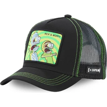 cappellino-trucker-nero-rick-e-morty-psy2-di-capslab