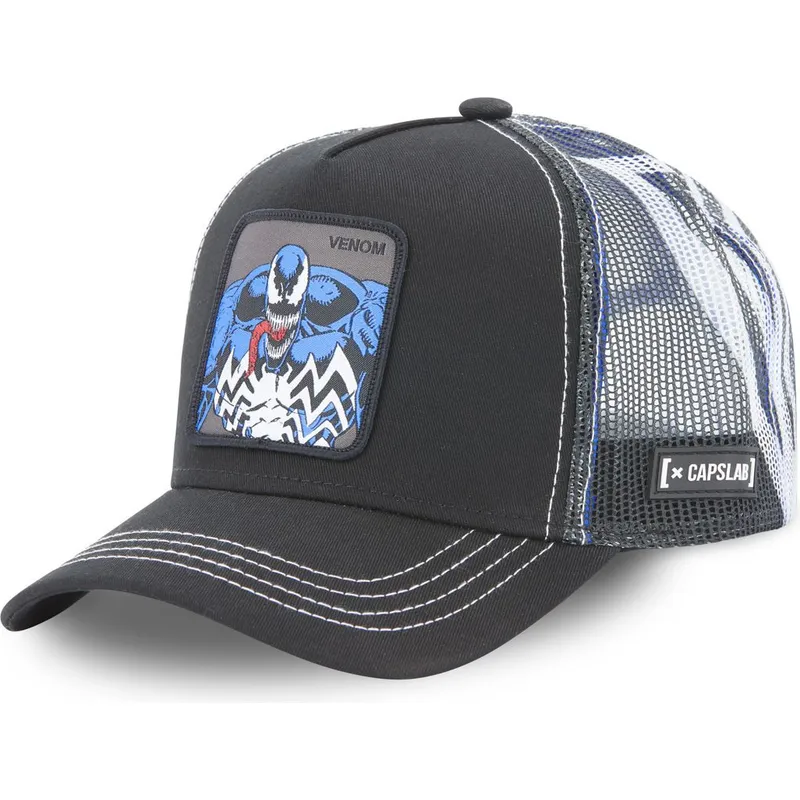 cappelli-curva-nero-snapback-venom-marvel-comics-di-capslab