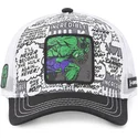 cappellino-trucker-bianco-e-nero-hulk-hul1-marvel-comics-di-capslab