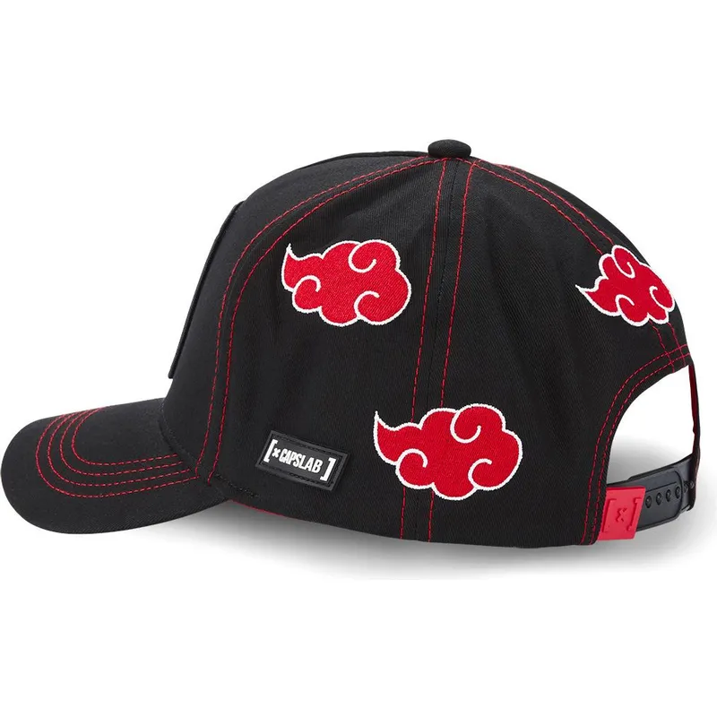cappellino-curvo-nero-snapback-itachi-uchiha-aka2-naruto-di-capslab