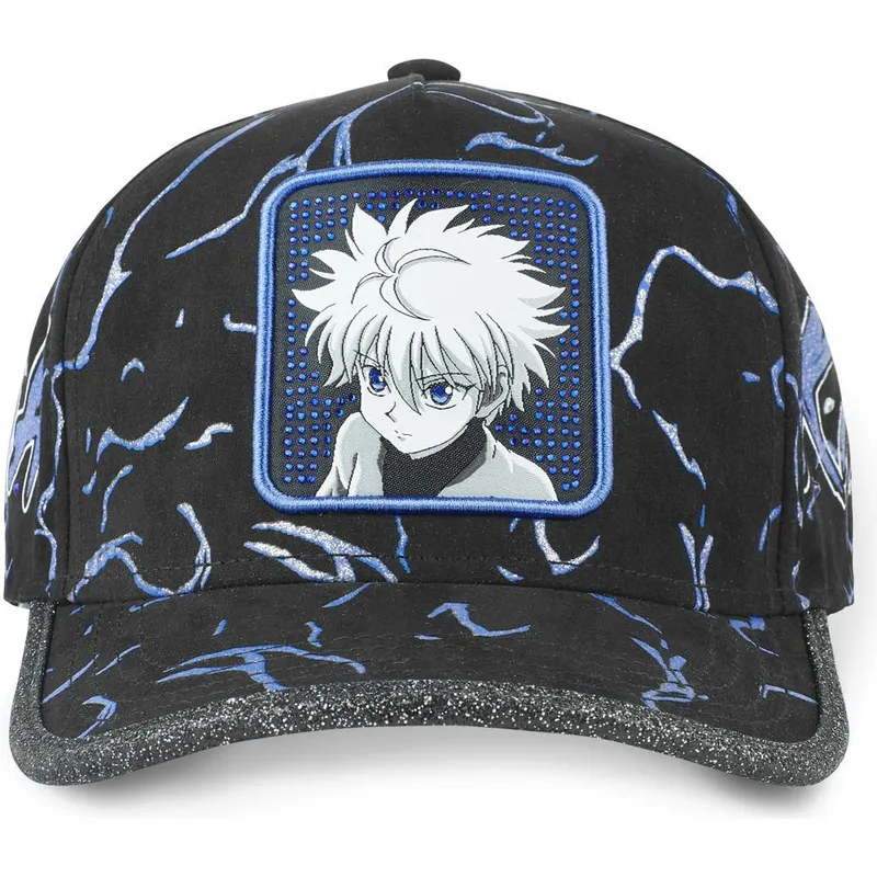 cappellino-curvo-nero-e-blu-regolabile-killua-zoldyck-tag-kir1-hunter-x-hunter-di-capslab