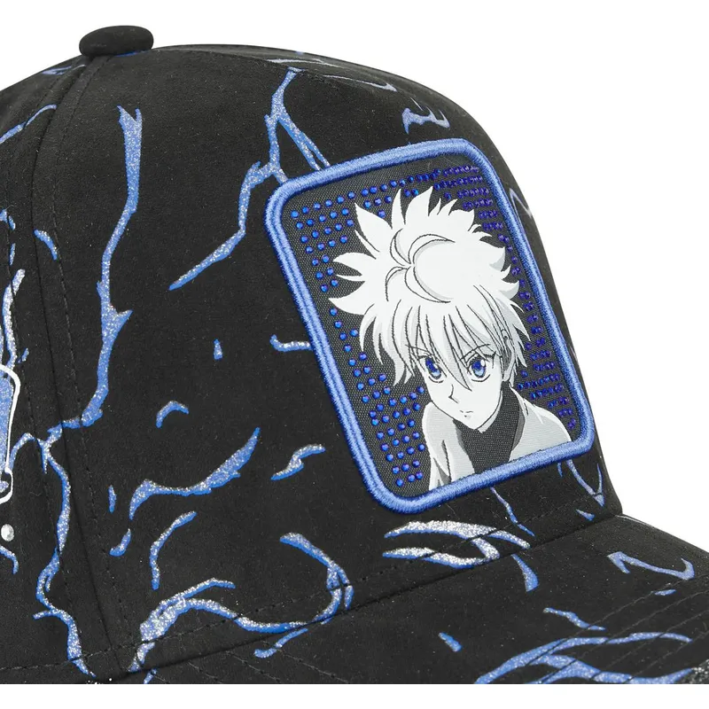 cappellino-curvo-nero-e-blu-regolabile-killua-zoldyck-tag-kir1-hunter-x-hunter-di-capslab