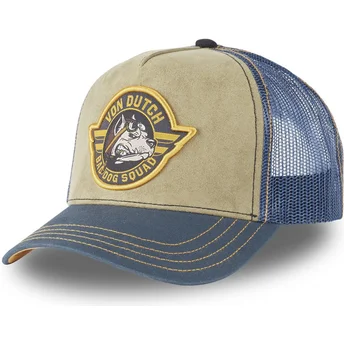 gorra-trucker-marrone-e-blu-bad-dog-squad-bad-di-von-dutch