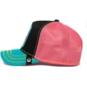 gorra-trucker-nera-rosa-e-blu-flamenco-squad-flamingoals-the-farm-di-goorin-bros