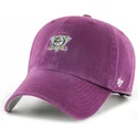 cappelli-curva-rosso-cinghia-regolabile-granate-clean-up-base-runner-dei-anaheim-ducks-nhl-di-47-brand