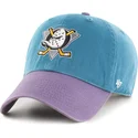 cappellino-curvo-blu-e-viola-regolabile-clean-up-two-tone-degli-anaheim-ducks-nhl-di-47-brand
