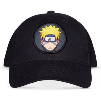 Difuzed Curved Brim Uzumaki Naruto Black Snapback Cap