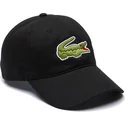 cappelli-curva-nero-cinghia-regolabile-di-lacoste