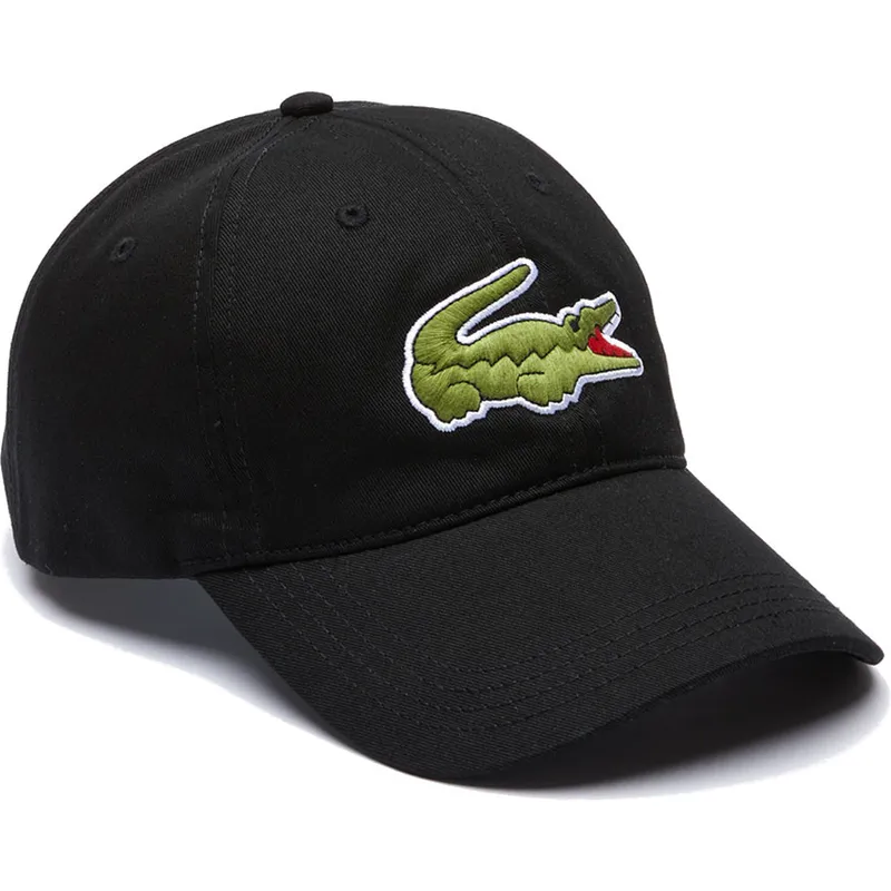 cappelli-curva-nero-cinghia-regolabile-di-lacoste