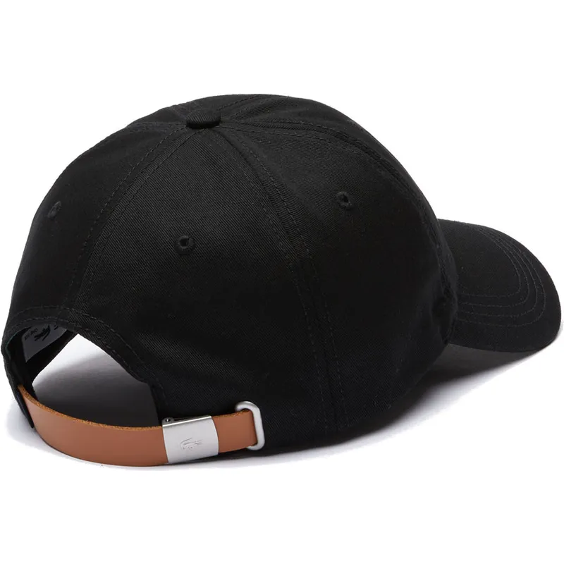 cappelli-curva-nero-cinghia-regolabile-di-lacoste