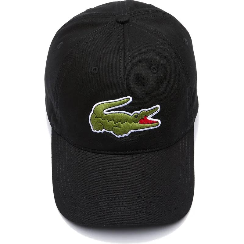 cappelli-curva-nero-cinghia-regolabile-di-lacoste