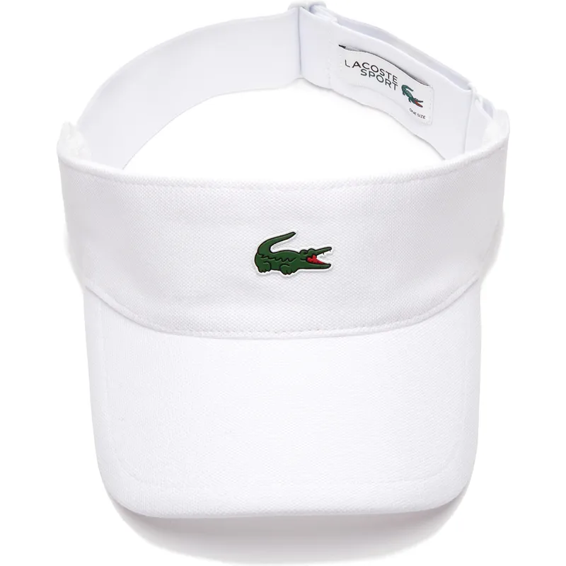 visiere-curva-bianco-cinghia-regolabile-di-lacoste visiere-curva-bianco-cinghia-regolabile-di-lacoste