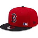 cappelli-piatta-rosso-snapback-9fifty-team-arch-dei-boston-red-sox-mlb-di-new-era