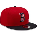 cappelli-piatta-rosso-snapback-9fifty-team-arch-dei-boston-red-sox-mlb-di-new-era