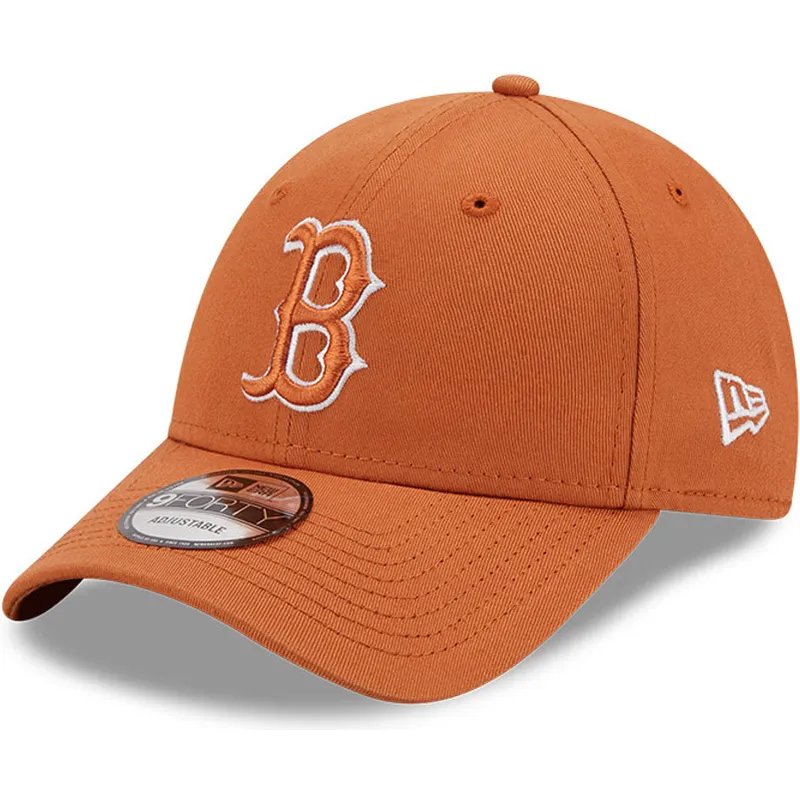 cappelli-curva-marrone-cinghia-regolabile-9forty-league-essential-dei-boston-red-sox-mlb-di-new-era