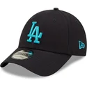 cappelli-curva-blu-marino-cinghia-regolabile-9forty-league-essential-dei-los-angeles-dodgers-mlb-di-new-era