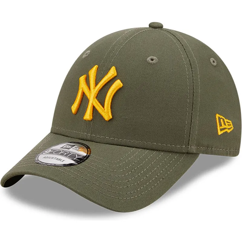cappelli-curva-verde-cinghia-regolabile-9forty-league-essential-dei-new-york-yankees-mlb-di-new-era