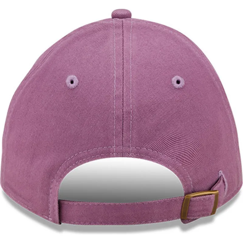 cappelli-curva-viola-cinghia-regolabile-negro-9twenty-essential-casual-classic-dei-new-york-yankees-mlb-di-new-era