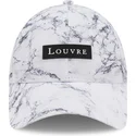 cappellino-curvo-bianco-regolabile-9forty-clear-marble-le-louvre-di-new-era