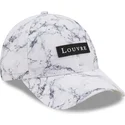 cappellino-curvo-bianco-regolabile-9forty-clear-marble-le-louvre-di-new-era