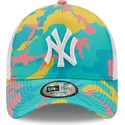 cappelli-curva-blu-snapback-a-frame-camo-pack-dei-new-york-yankees-mlb-di-new-era
