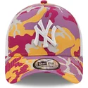 cappelli-curva-rosa-snapback-a-frame-camo-pack-dei-new-york-yankees-mlb-di-new-era