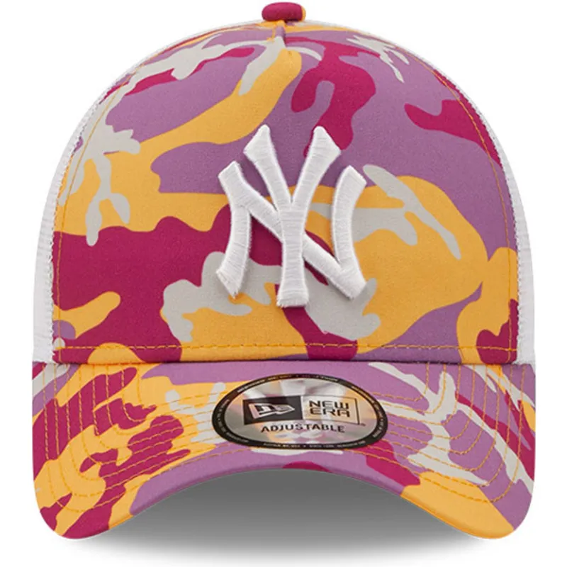 cappelli-curva-rosa-snapback-a-frame-camo-pack-dei-new-york-yankees-mlb-di-new-era