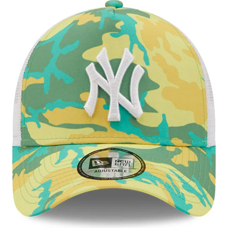 cappelli-curva-verde-snapback-a-frame-camo-pack-dei-new-york-yankees-mlb-di-new-era