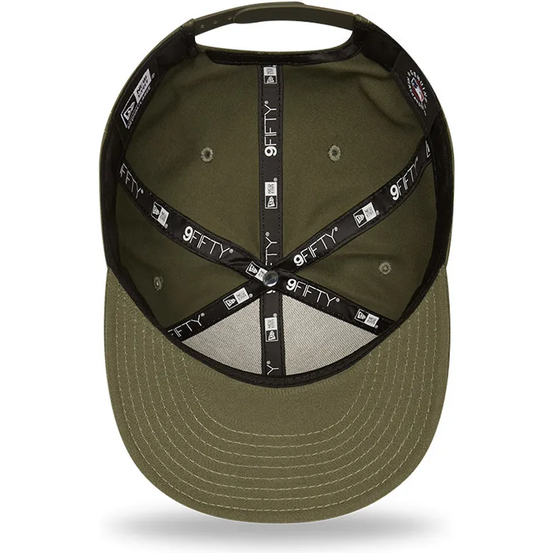 cappelli-piatta-verde-snapback-9fifty-league-essential-dei-los-angeles-dodgers-mlb-di-new-era