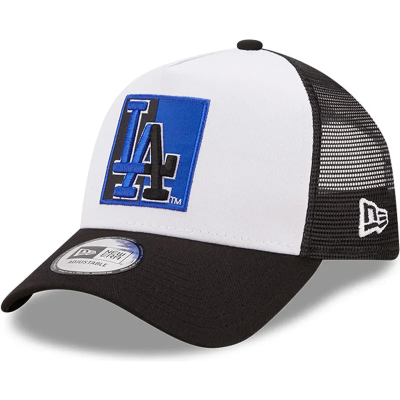 cappelli-curva-nero-snapback-a-frame-team-patch-dei-los-angeles-dodgers-mlb-di-new-era