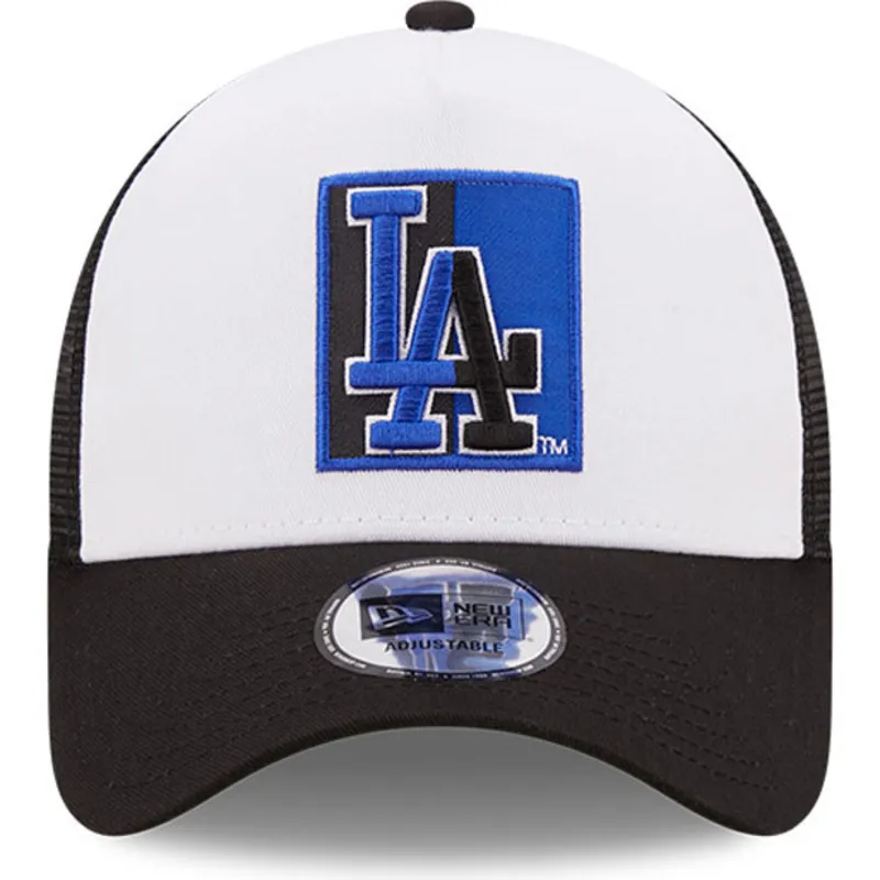cappelli-curva-nero-snapback-a-frame-team-patch-dei-los-angeles-dodgers-mlb-di-new-era