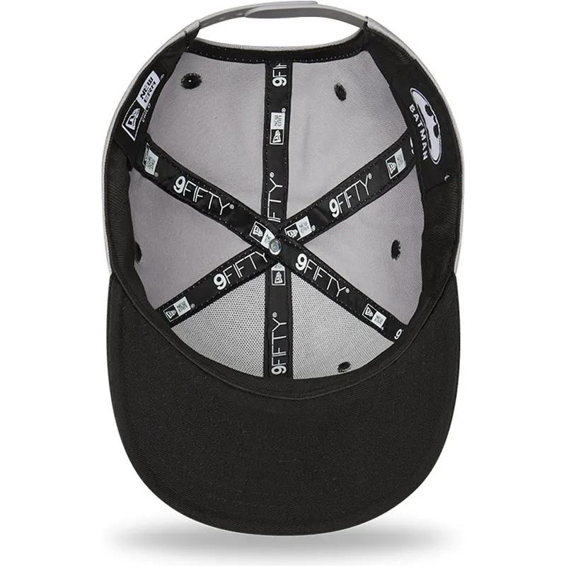 cappelli-piatta-grigio-snapback-per-bambino-9fifty-character-dei-batman-dc-comics-di-new-era