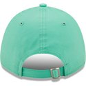 new-era-curved-brim-green-logo-9forty-league-essential-los-angeles-dodgers-mlb-green-adjustable-cap