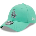 cappelli-curva-verde-cinghia-regolabile-9forty-infill-dei-los-angeles-dodgers-mlb-di-new-era