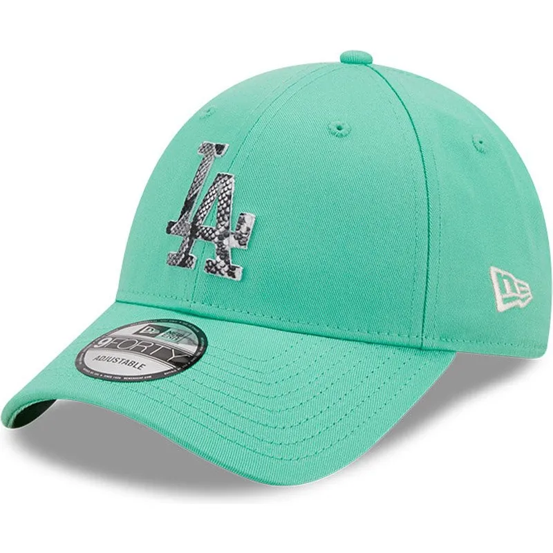 cappelli-curva-verde-cinghia-regolabile-9forty-infill-dei-los-angeles-dodgers-mlb-di-new-era